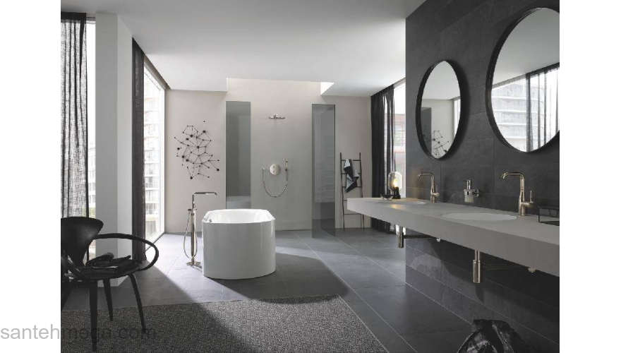 GROHE 32628BE1 Essence+ Смеситель для раковины с высоким изливом, сливной гарнитур. Фото