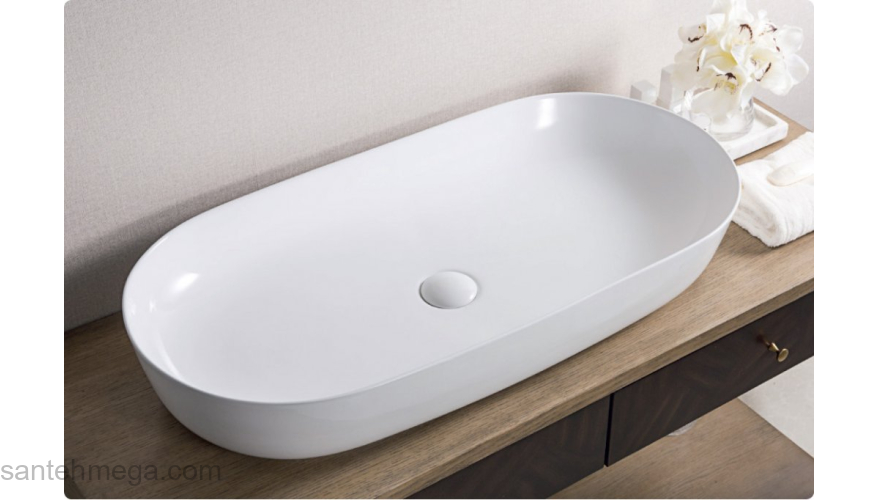 Раковина накладная BELBAGNO 81х41 BB1349. Фото