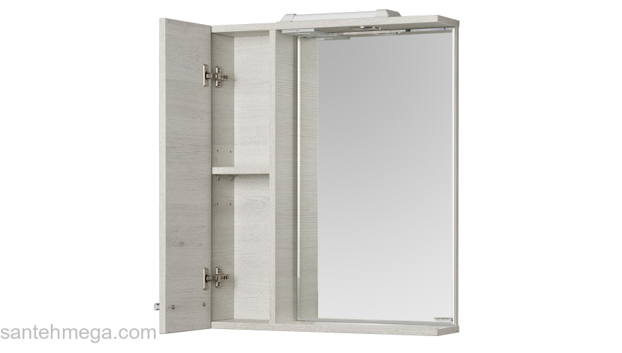 Зеркальный шкаф AQUATON Ронда 60 Дуб Сомерсет 1A205102RSC2L