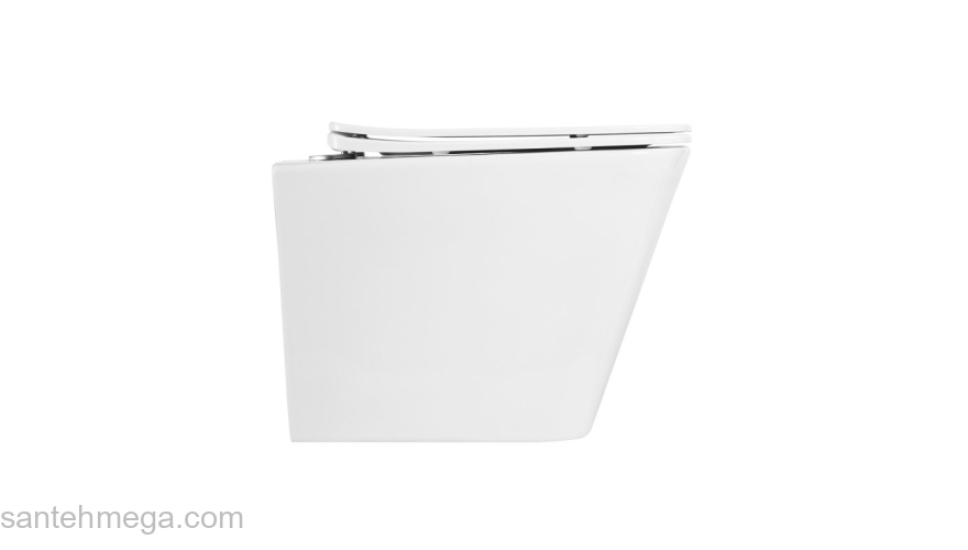 Унитаз подвесной безободковый BELBAGNO Due BB3103CHR. Фото