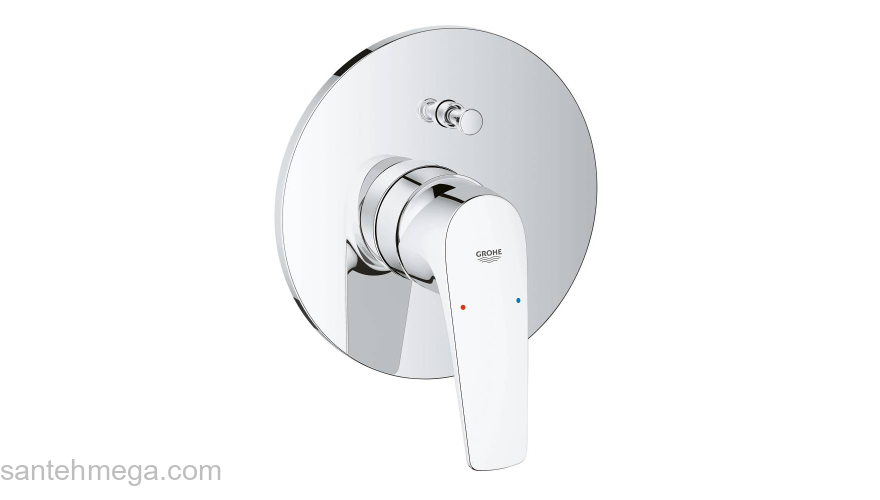 GROHE 29113000 BauFlow Смеситель для ванны, встраиваемый, со встроенным механизмом. Фото
