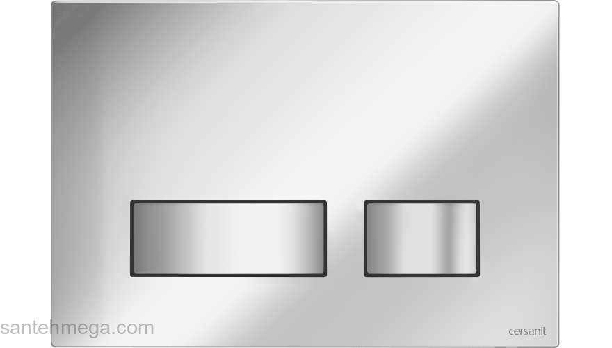 CERSANIT Кнопка MOVI хром блестящий универсальная BU-MOV/Cg. Фото