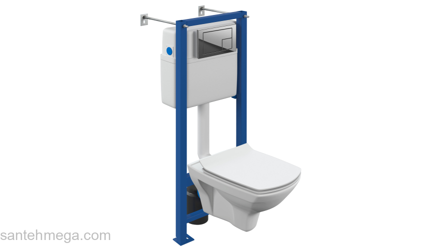 CERSANIT Комплект CARINA XL CO DPL EO SLIM + VECTOR + CORNER ХРОМ ГЛЯНЦЕВЫЙ A64441. Фото