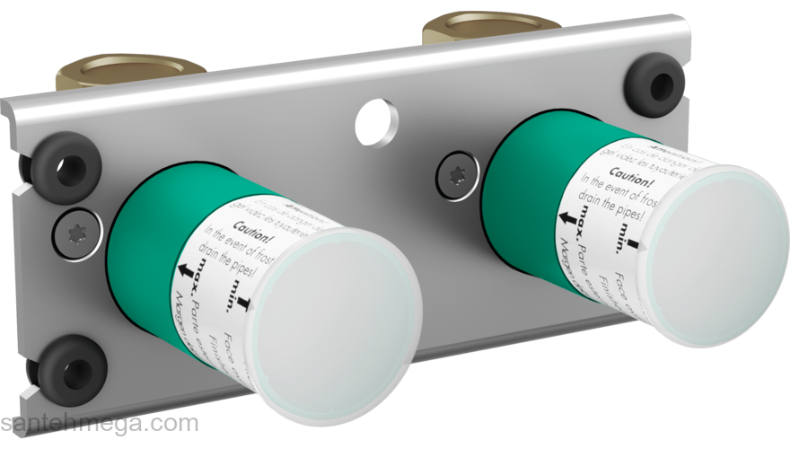 Базовый набор Hansgrohe Rainfinity для душевой системы Hansgrohe Showerpipe 360 1jet скрытая установка 26840180. Фото