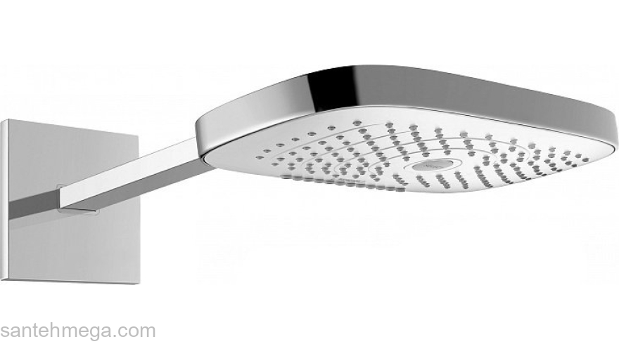 Верхний душ Hansgrohe Raindance Select Е 300 3jet белый/хром 26468400. Фото