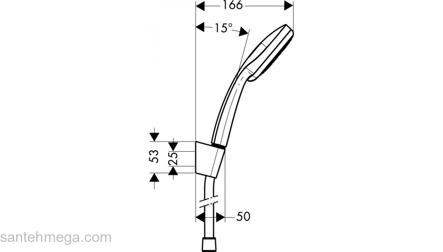 Душевой набор Hansgrohe Croma 100 Multi/Porter'C 27595000. Фото