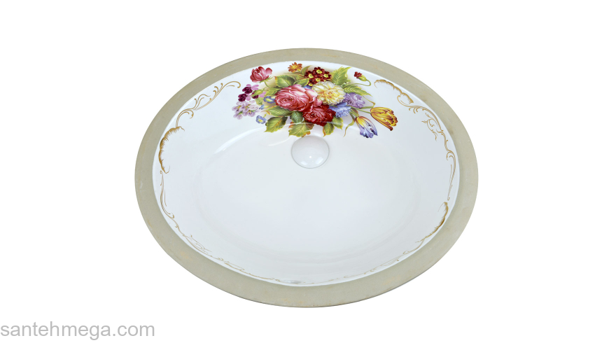 Раковина под столешницу 47х35 Bronze De Luxe Эльзас 2035. Фото