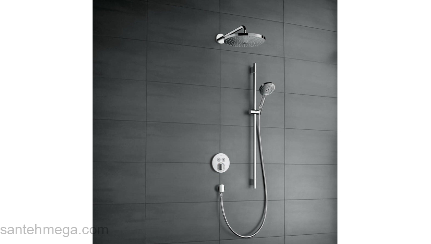 Верхний душ Hansgrohe Raindance Select S 300 2jet белый/хром 27378400. Фото