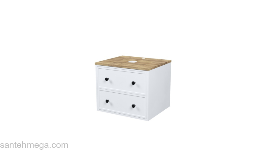 Тумба подвесная со столешницей 60 см белый матовый Torr IDDIS TOR60WBi95K. Фото