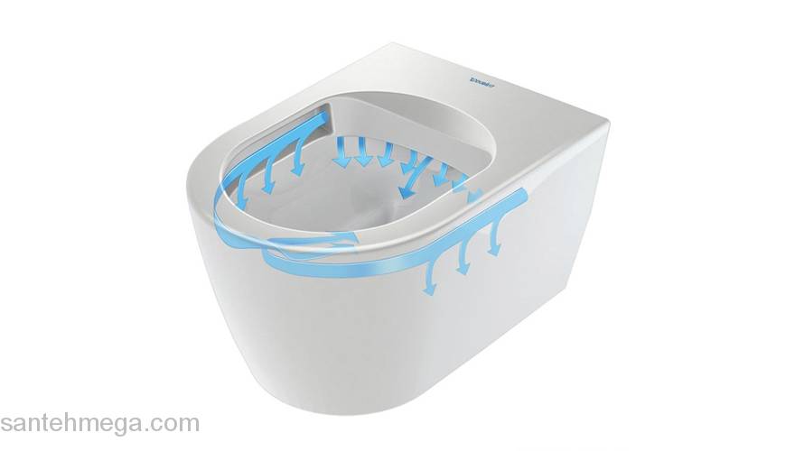 Унитаз подвесной DURAVIT ME by Starck Compact Rimless 45300900A1. Фото