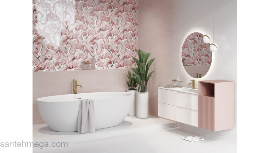 CERSANIT GR2T021DT Панно Gradient 594х598 зеленый листья