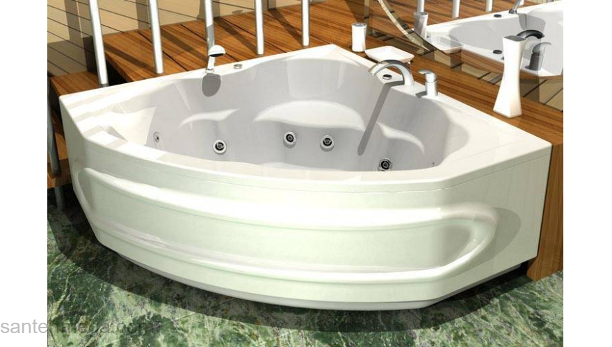 Ванна АКВАТЕК Сириус 164х164 с гидромассажем. Фото