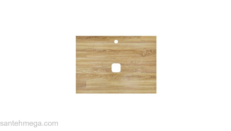 Столешница натуральный дуб срощенный 70 см золотистый Optima Home IDDIS OPH70N0i89. Фото