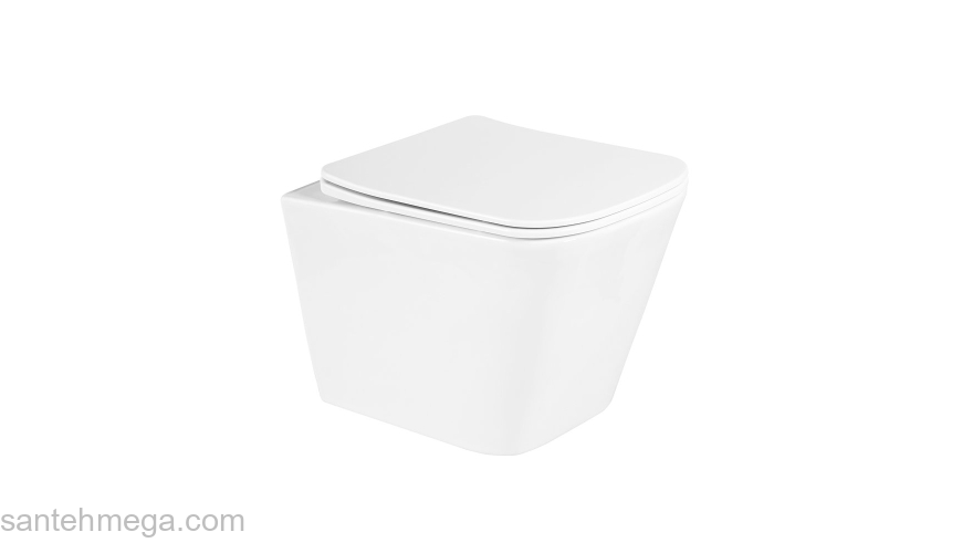 Унитаз подвесной безободковый BELBAGNO Due BB3103CHR. Фото