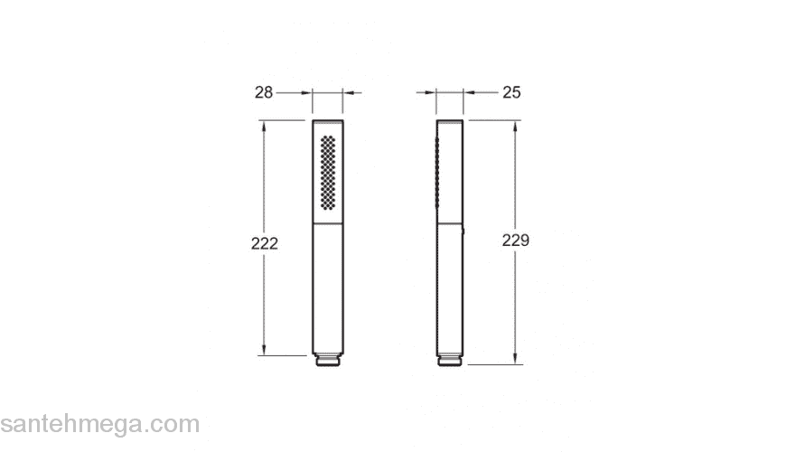 Ручной душ JACOB DELAFON Shift Ellipse E10257-CP. Фото