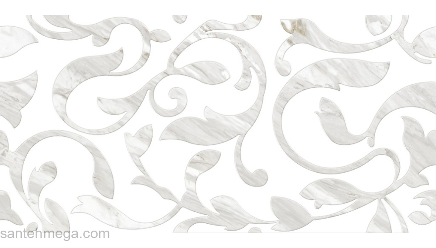 CERSANIT RSL052D-60 Плитка облицовочная Royal Stone 298х598 белый декорированный А