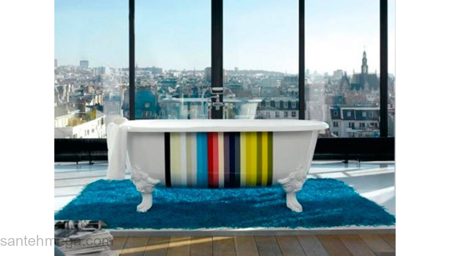 Ванна чугунная JACOB DELAFON Cleo Artist Edition 175х80. Фото