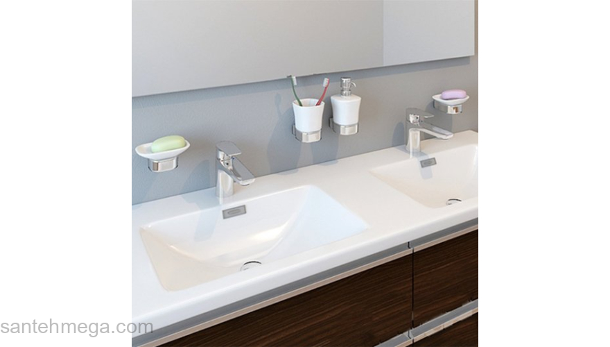 Раковина-столешница двойная JACOB DELAFON Vox 141х46 EXAA112-Z-00. Фото