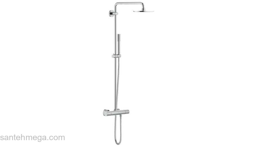 GROHE 27032001 Rainshower Душевая система с термостатом GRT 3000C, кронштейн 450 мм. Фото