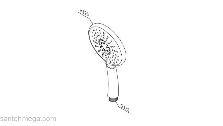 Душевая лейка AM.PM Bliss L F0253100. Фото