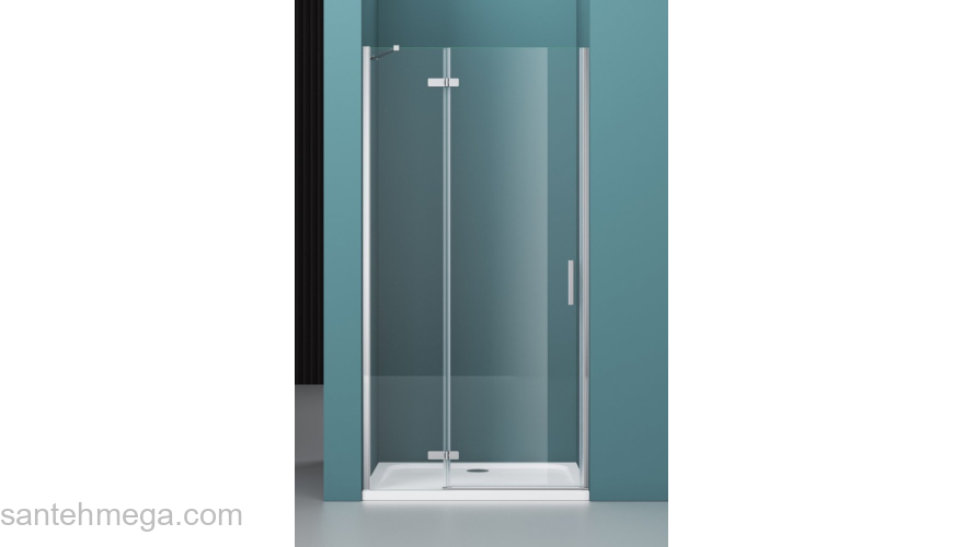 Душевая дверь BELBAGNO KRAFT-B-12-60/40-C-Cr-L. Фото