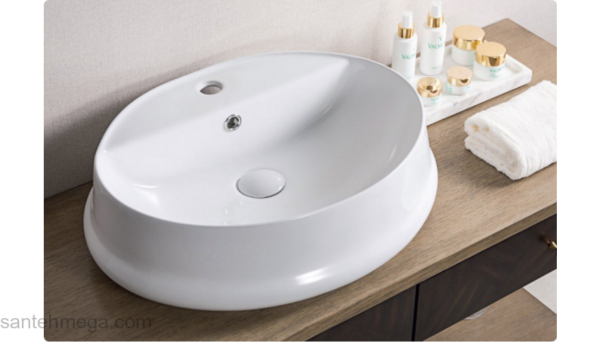 Раковина накладная BELBAGNO 57х43 BB1399. Фото