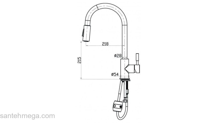 Смеситель для кухни BELBAGNO BB-LAM31A-IN. Фото