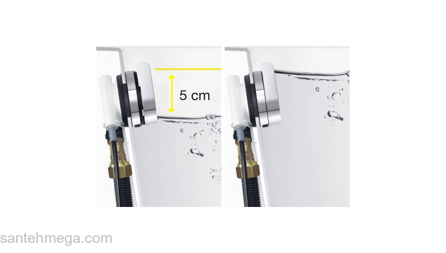 Слив-перелив с наливом VIEGA Multiplex Trio Visign MТ9 723347. Фото