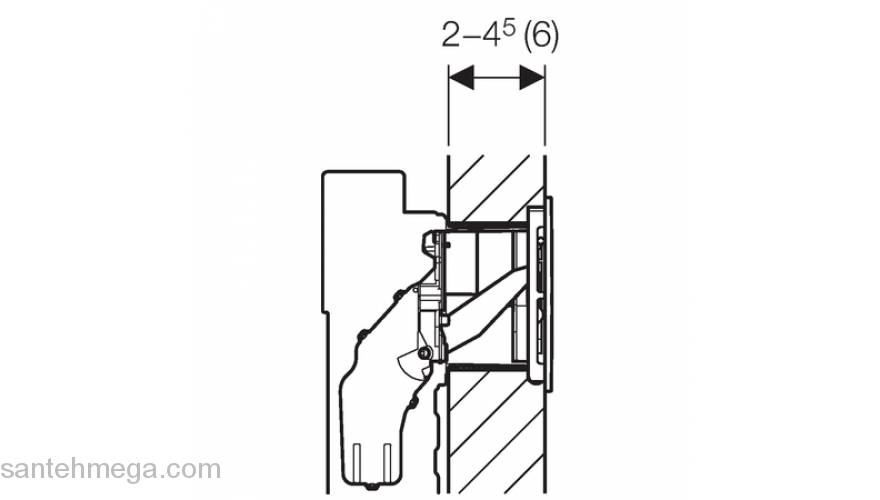 Смывная клавиша GEBERIT Sigma 40 115.600.KR.1. Фото