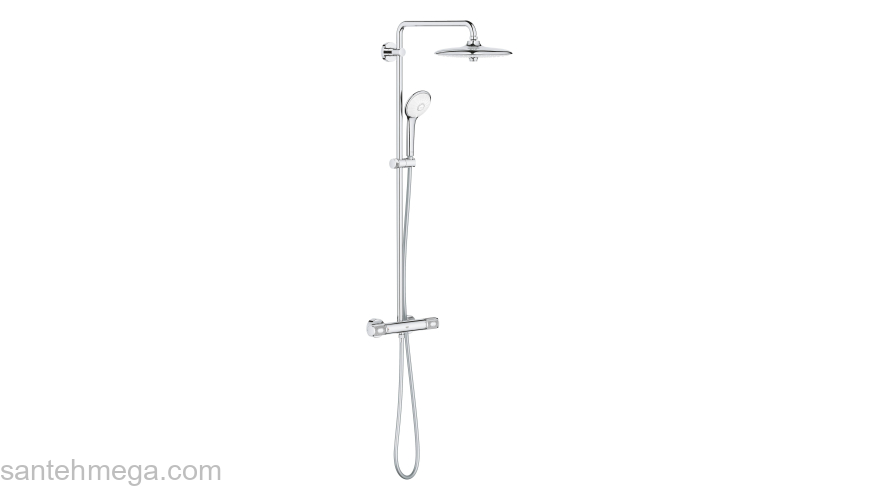 GROHE 27296003 Euphoria 260 Душевая система поворотная с термостатом, душ III, кругл., хром. Фото