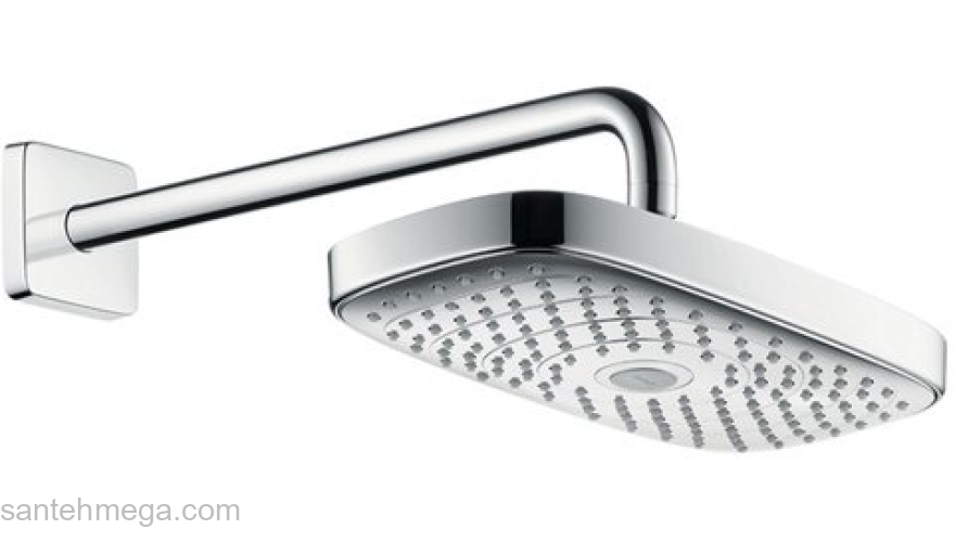 Верхний душ Hansgrohe Raindance Select E300 2jet (хром) 27385000. Фото