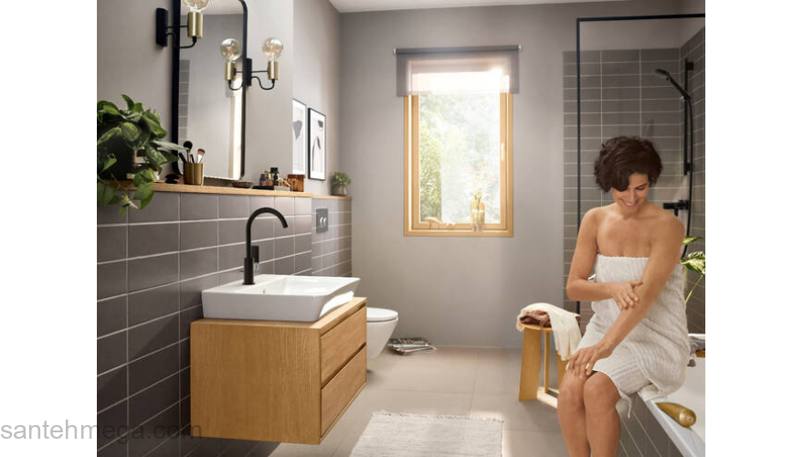 72576670 HANSGROHE  Rebris E смеситель для раковины 210, матовый черный. Фото