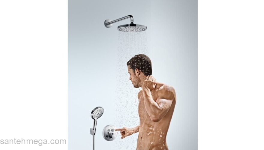 Верхний душ Hansgrohe Raindance Select 2jet белый/хром 26466400. Фото