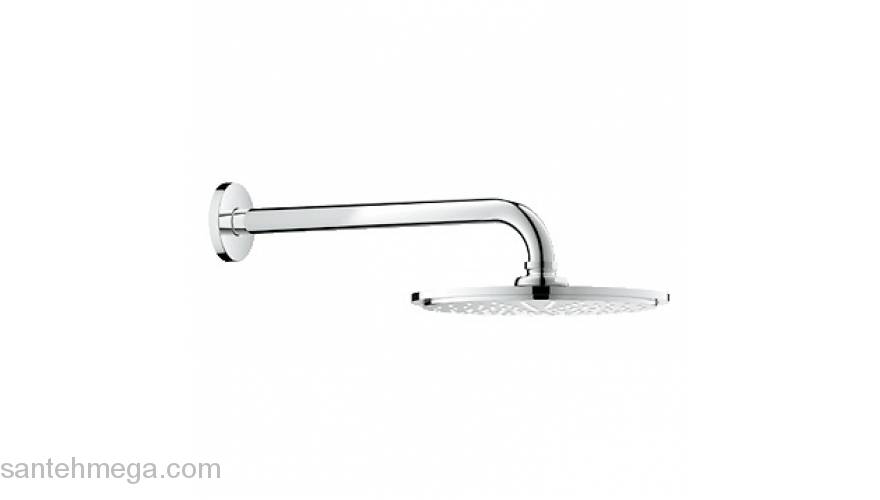 Верхний душ с душевым кронштейном GROHE Rainshower 26062000. Фото