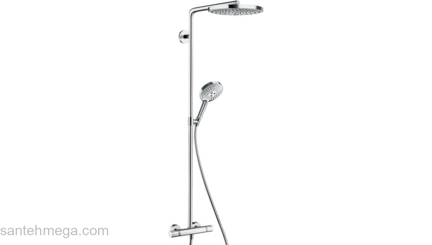 Душевая система Hansgrohe Raindance Select S 240 2 jet Showerpipe хром 27129000. Фото