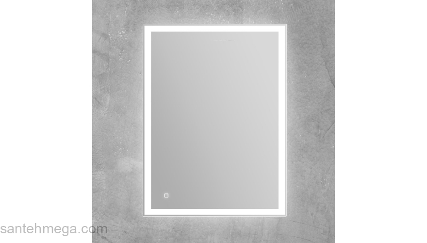 Зеркало с встроенным светильником и сенсорным выключателем BELBAGNO SPC-GRT-650-800-LED-TCH. Фото