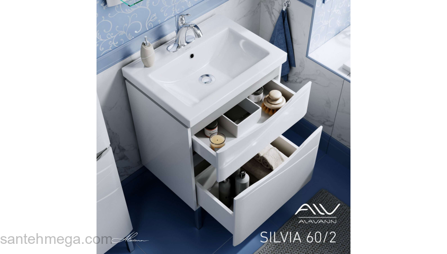 Тумба с раковиной ALAVANN Silvia 60. Фото