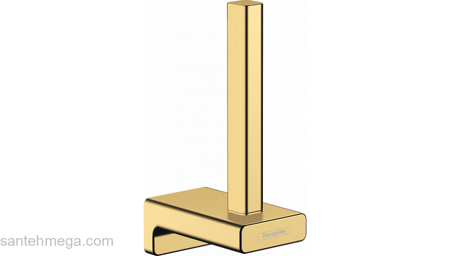 Держатель запасного рулона туалетной бумаги AddStoris Hansgrohe 41756990, полированное золото для ванной комнаты. Фото