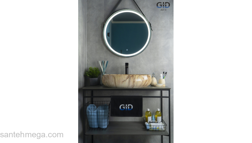 Раковина накладная GID Mnc161 59х40 54403 Под камень. Глянцевый. Фото