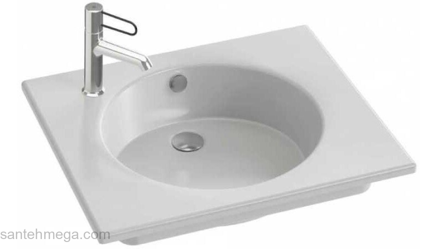 Раковина-столешница JACOB DELAFON Odeon Rive Gauche 61x51 EXBA112-Z-00. Фото