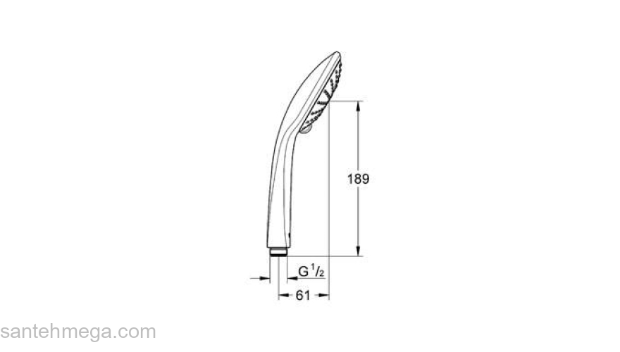 Ручной душ GROHE Euphoria Pure 27223000. Фото