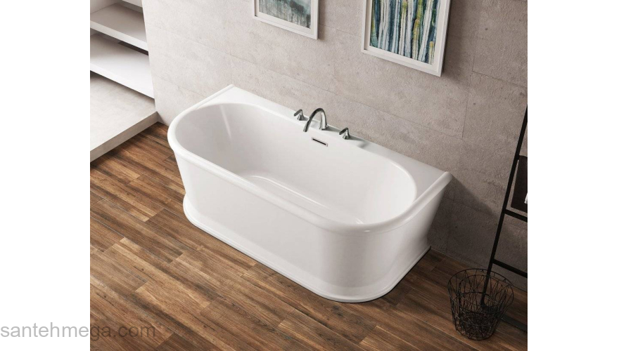 Ванна акриловая пристенная BELBAGNO BB408-1500-800. Фото