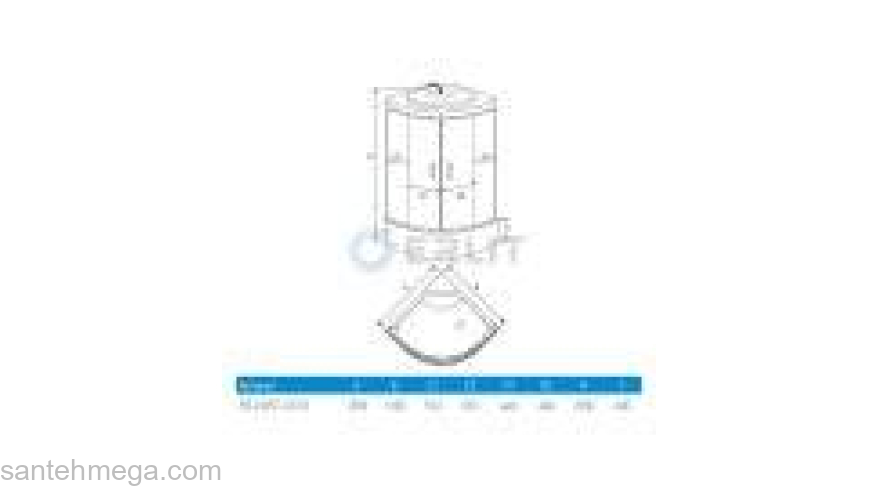 Душевое ограждение ERLIT ER0509T-C4. Фото