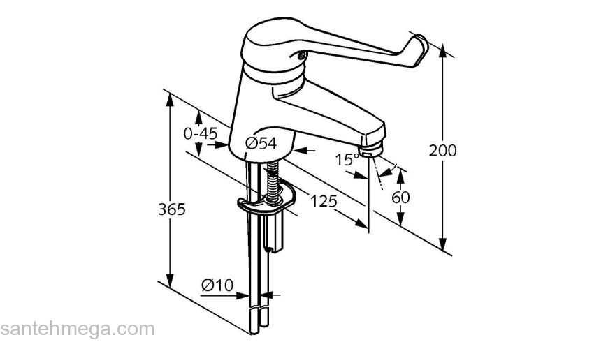 Смеситель для умывальника KLUDI Mix 332720564. Фото