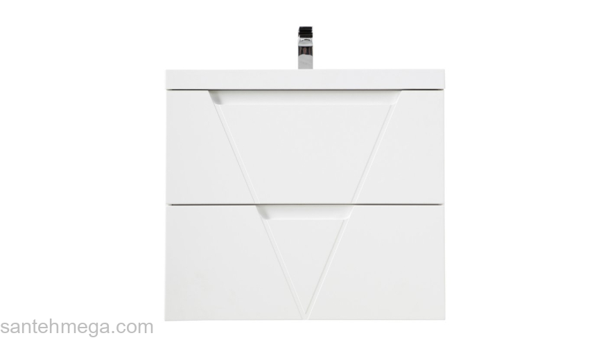 Тумба под раковину подвесная BELBAGNO VITTORIA-700-2C-SO-BO-P Bianco Opaco. Фото