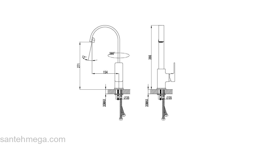 Смеситель для кухни IDDIS Urban URBSBJ0i05. Фото