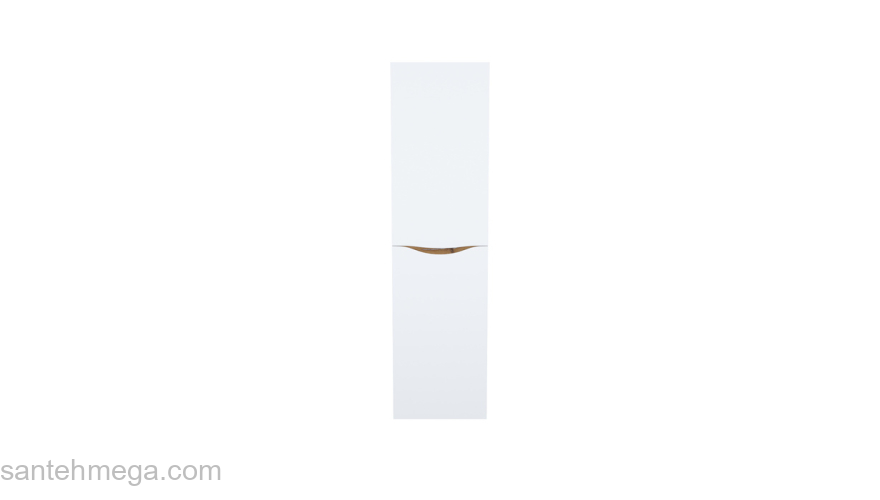 Пенал подвесной 40 см белый/золотистый дуб Cloud IDDIS CLO40Y0i97. Фото