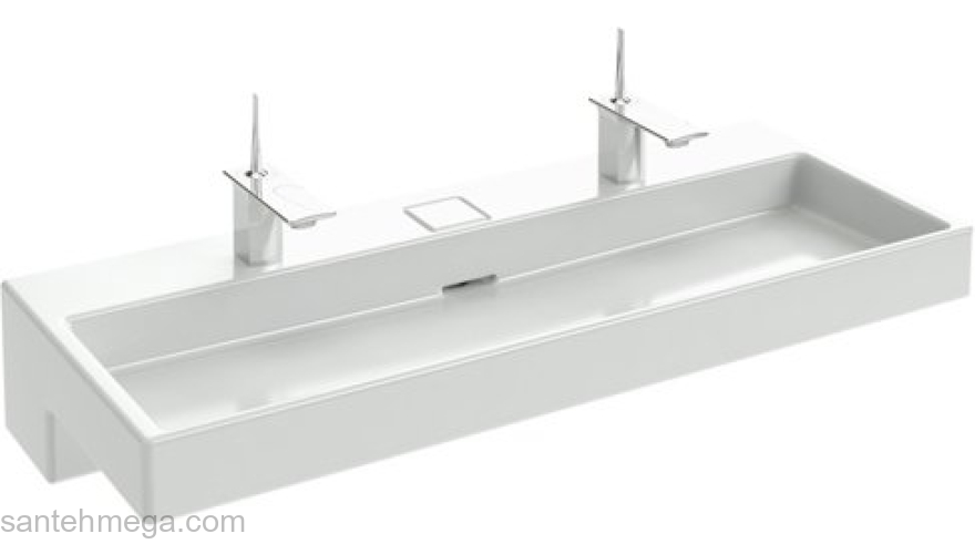 Раковина-столешница двойная с подсветкой JACOB DELAFON Terrace 120х49 EXB9112-00. Фото