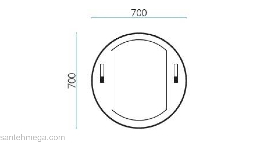 Зеркало МИР СТЕКЛА MS-305. Фото
