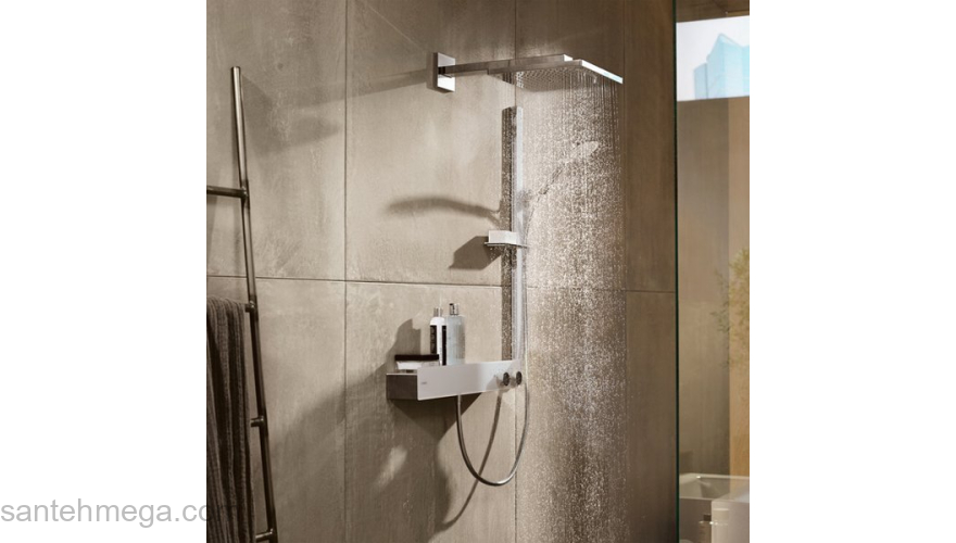 Верхний душ Hansgrohe Raindance E Air 1Jet 300 с держателем 390мм. 26238000. Фото